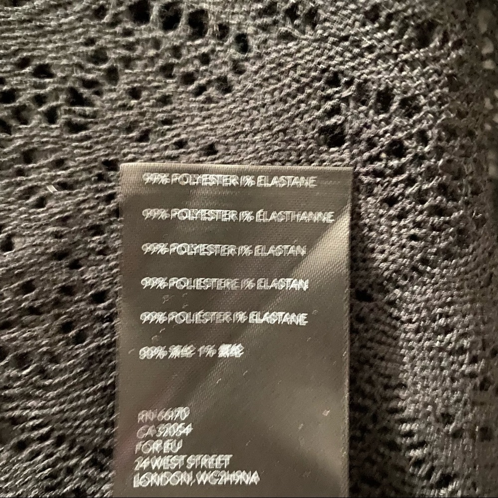 NWT Free People Black Crocheted - Picture 8 of 11